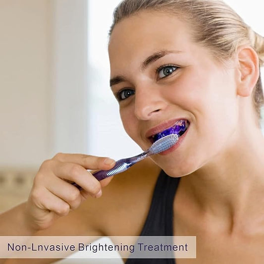 produce aisle Purple Toothpaste for Teeth whitening, Purple Toothpaste, Purple Teeth Whitening, Tooth Stain Removal, Teeth Whitening Booster, Teeth Whitener